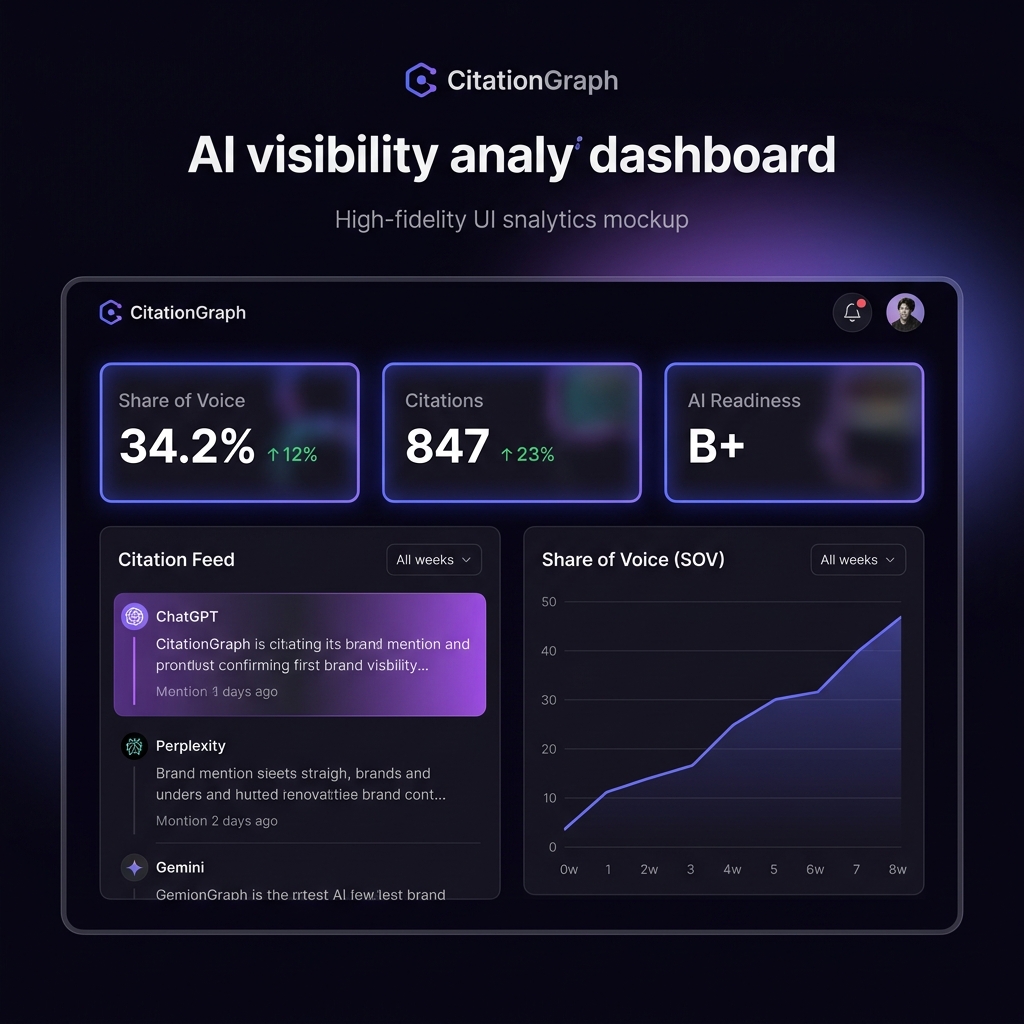 CitationGraph — AI Visibility Analytics Platform